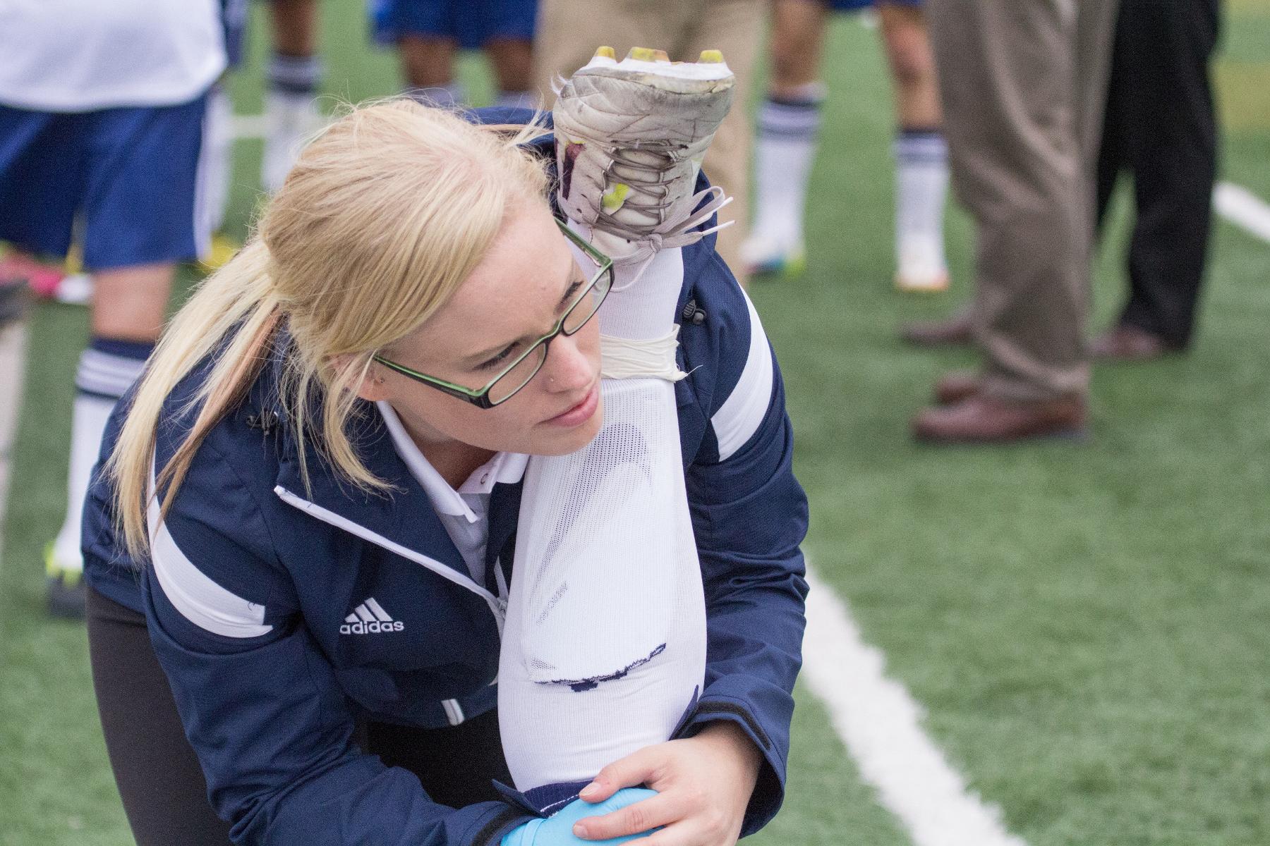 Olar and Studen form Knights athletic therapy duo