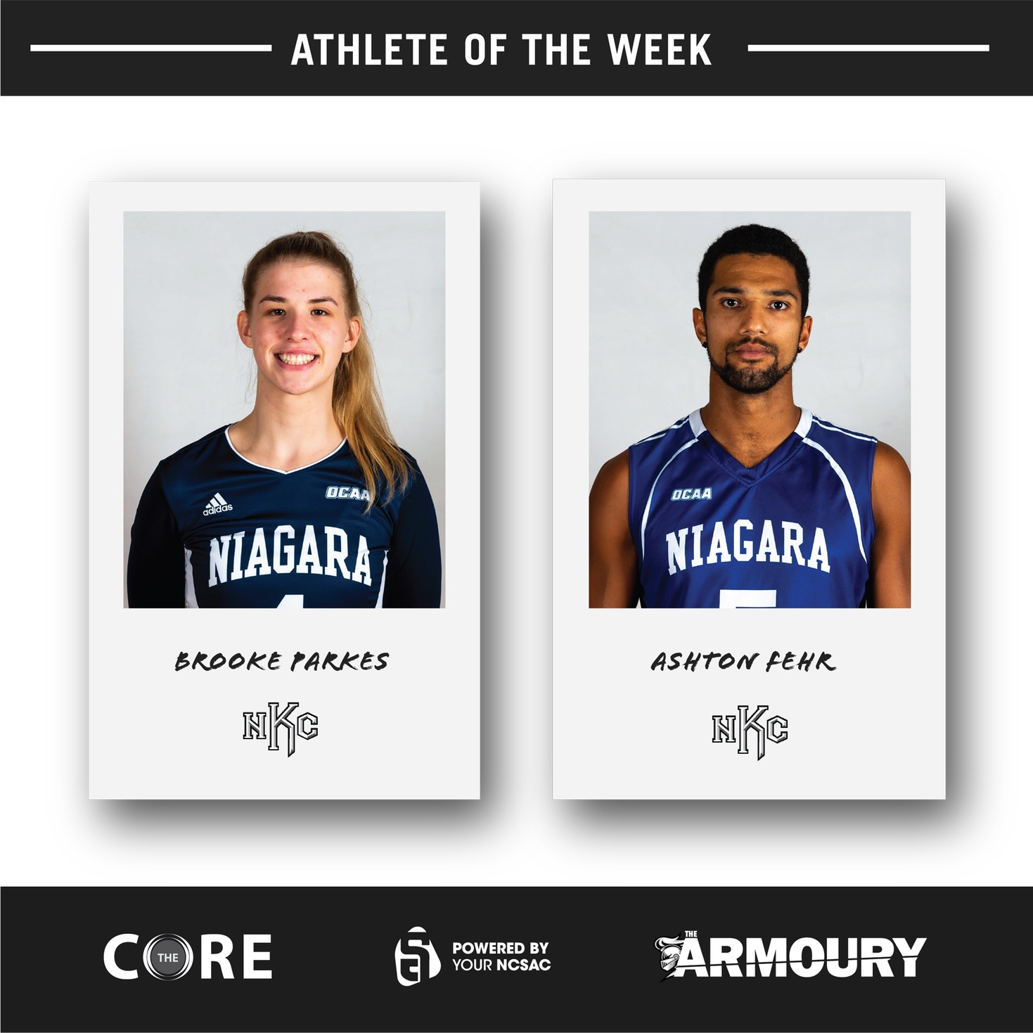 Larmand, MacKinnon Named Knights Athletes of the Week for November 25-29th