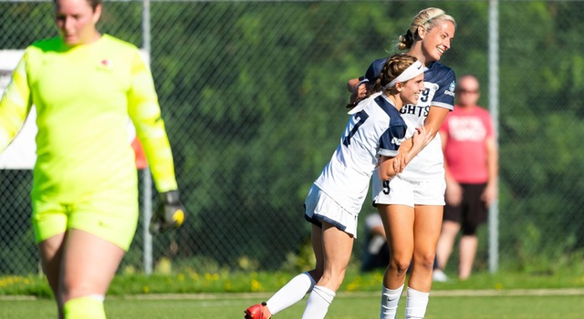 Knights Women's Soccer Remains Undefeated with 2-0 Win over Sheridan