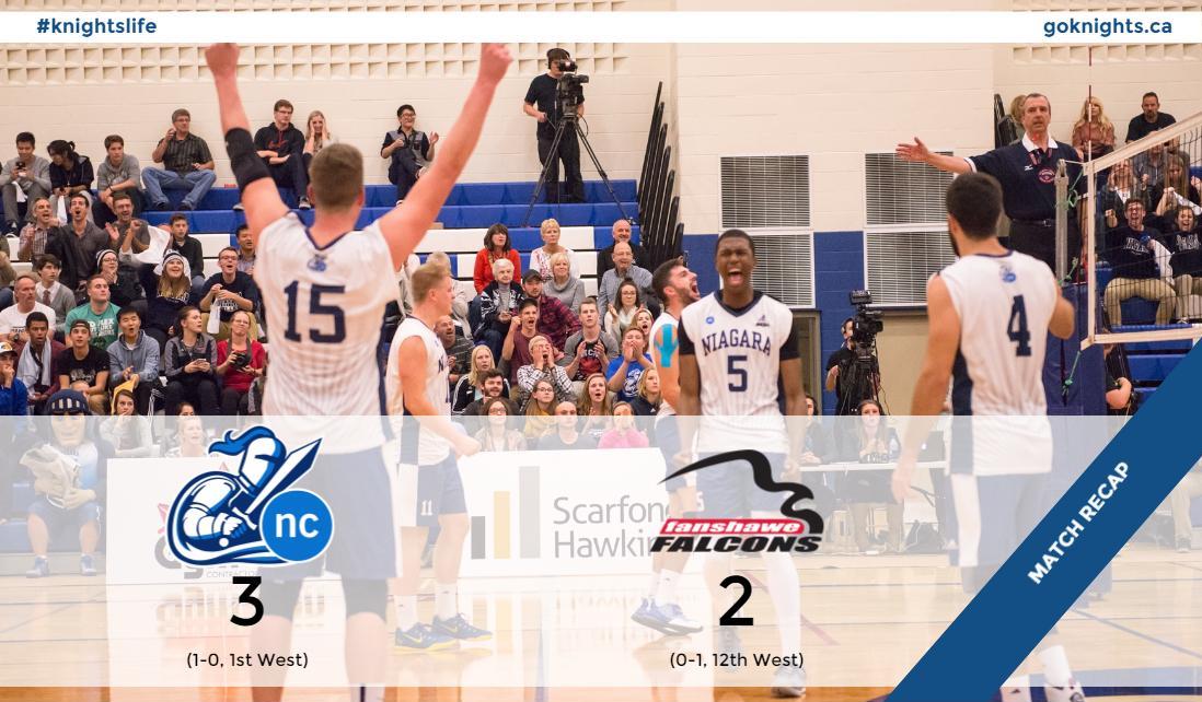 RECAP: Men's Volleyball program defeats Fanshawe in Blue & White Home Opener