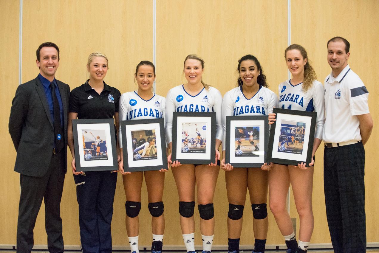 RECAP: On Grad Night, Women's Volleyball Sweeps Sheridan; Wins Seventh Straight