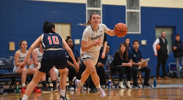 Knights Bounce Back with Lopsided 70-43 Win over Bruins