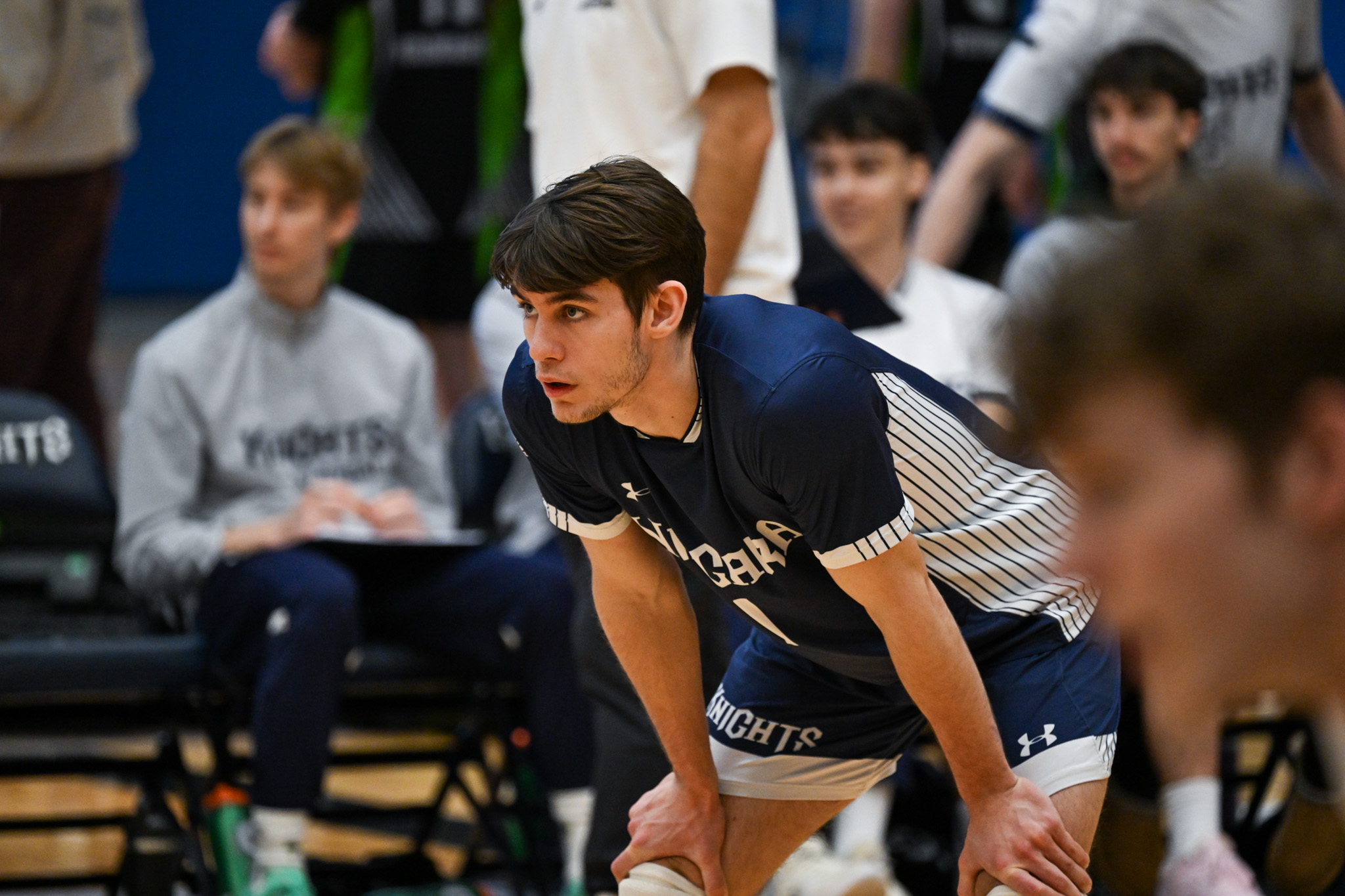 Knights go 5 sets in tough loss to Hawks