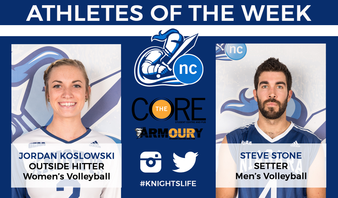 Koslowski and Stone named athlete of the week