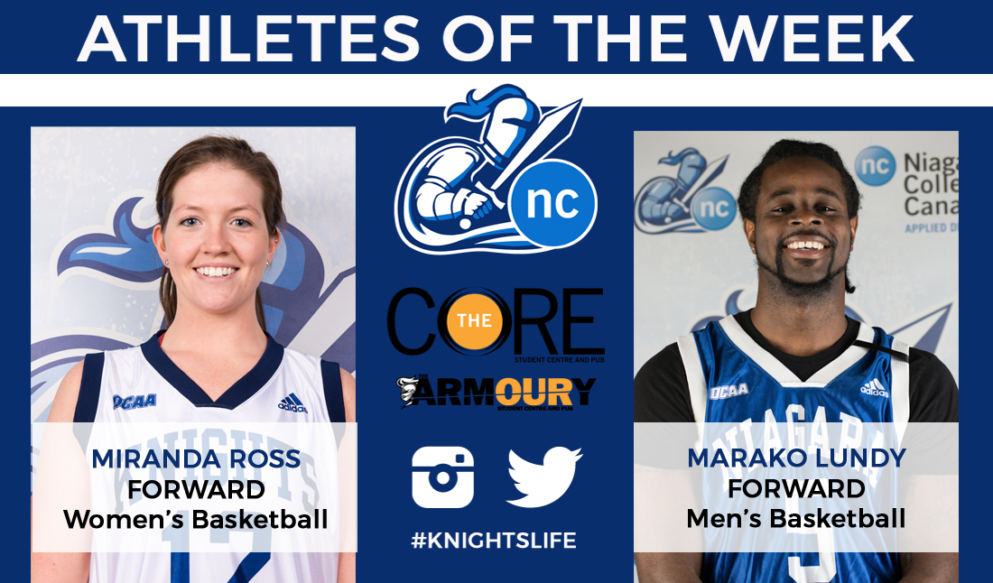 Miranda Ross and Marako Lundy named athletes of the week