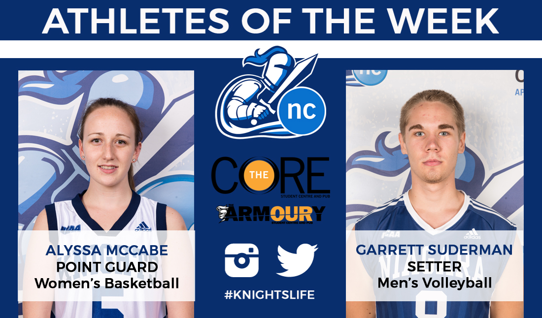 McCabe and Suderman named Athletes of the Week